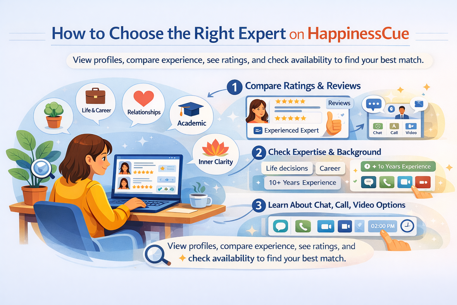 How to Choose the Right Expert on HappinessCue