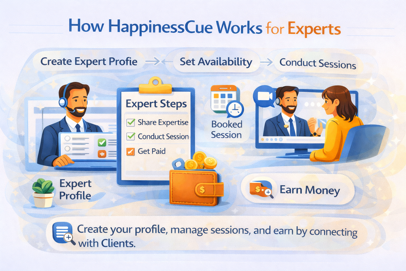 How HappinessCue Works for Experts