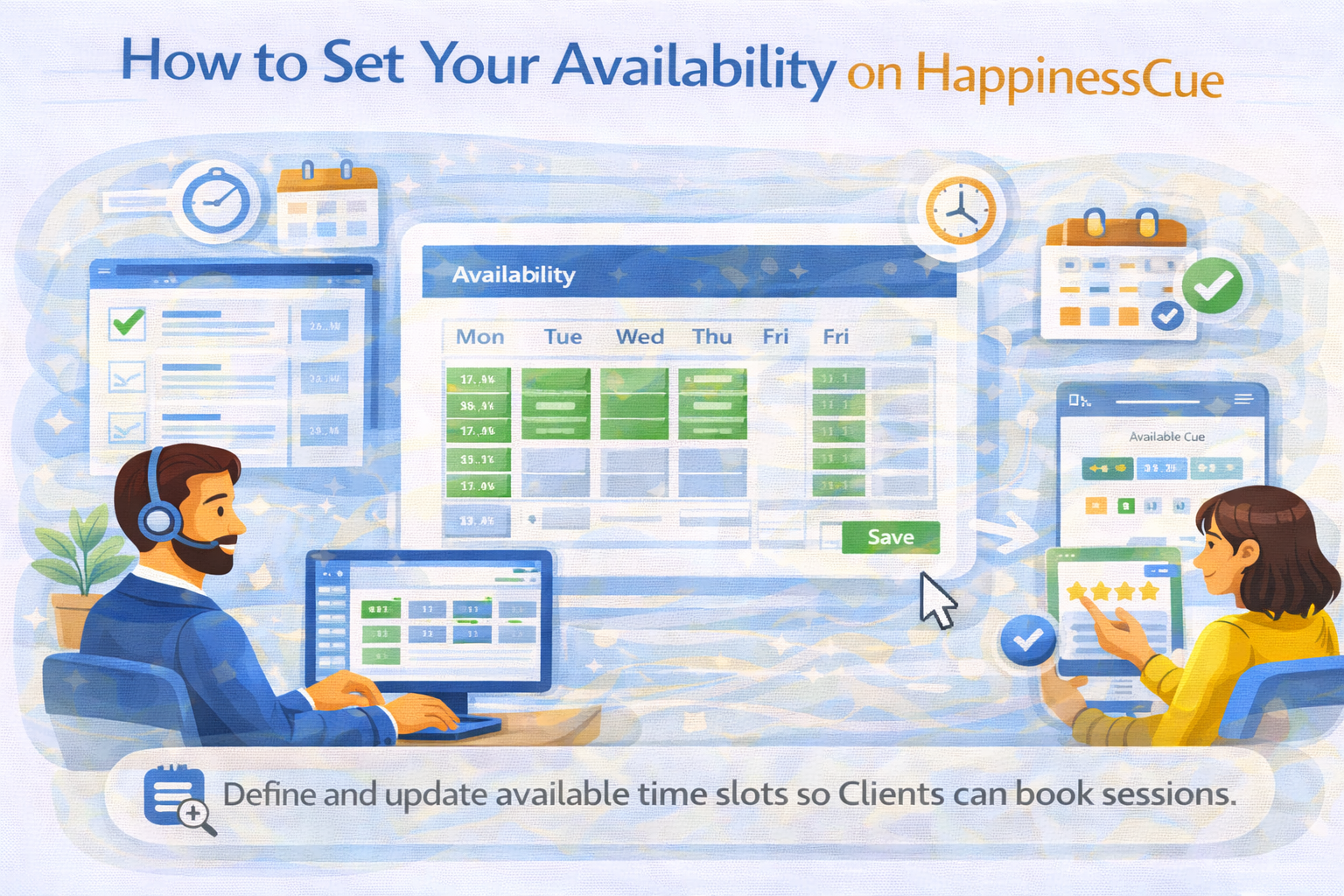 How to Set Your Availability on HappinessCue