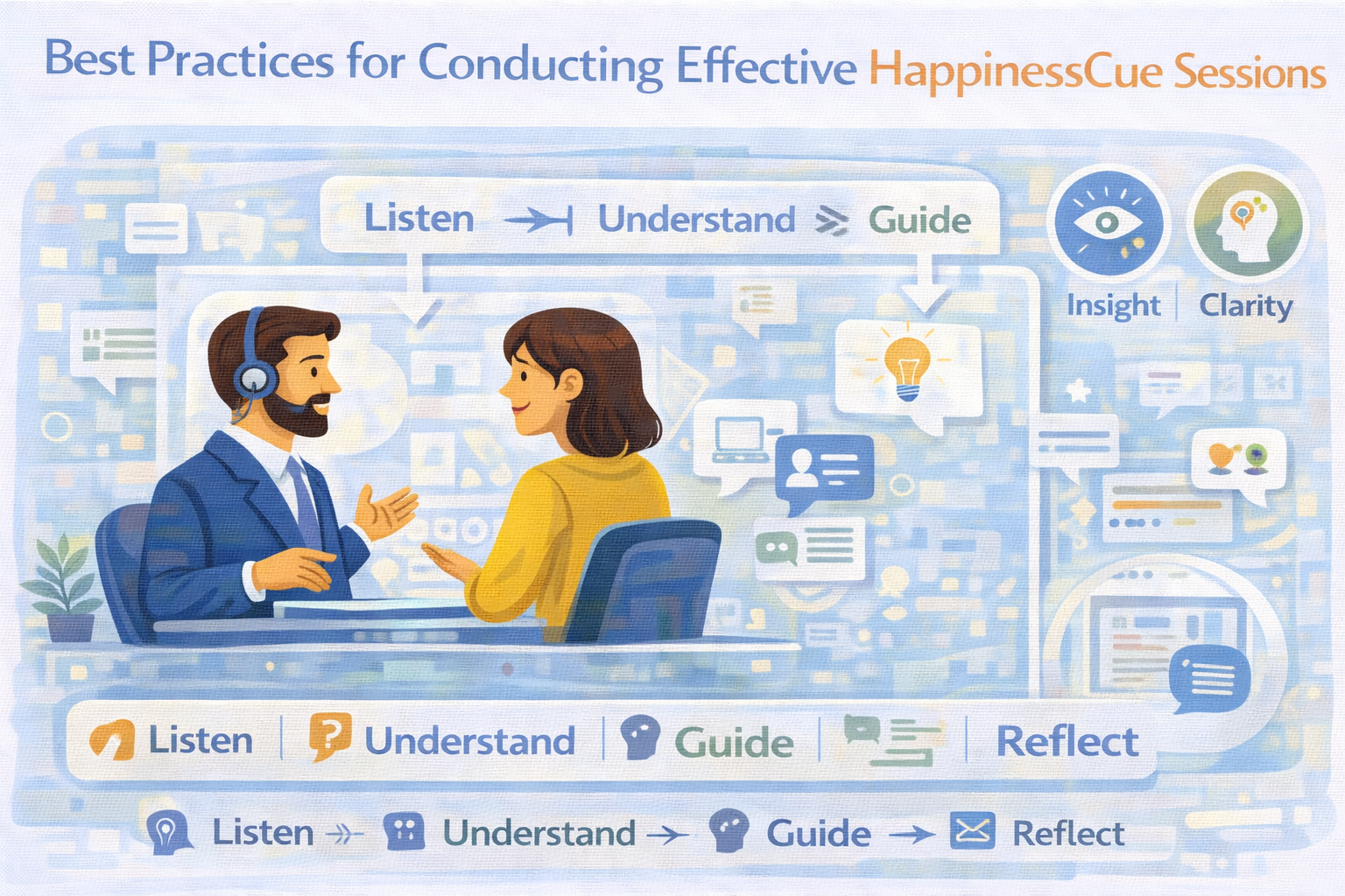 Best Practices for Conducting Effective HappinessCue Sessions